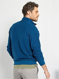 Camisola com gola de fecho - Kiabi