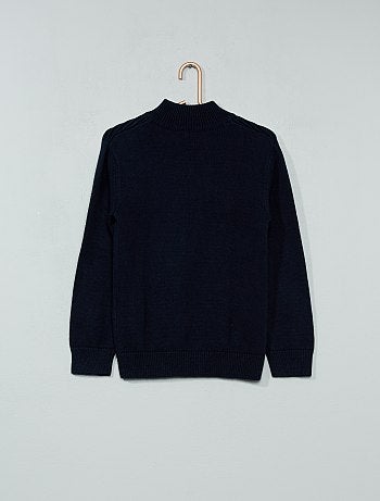 Camisola com gola de fecho - Kiabi