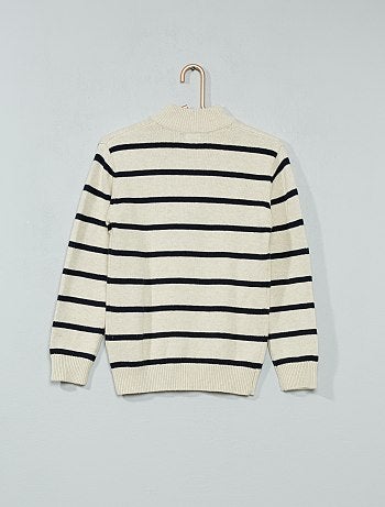 Camisola com gola de fecho - Kiabi