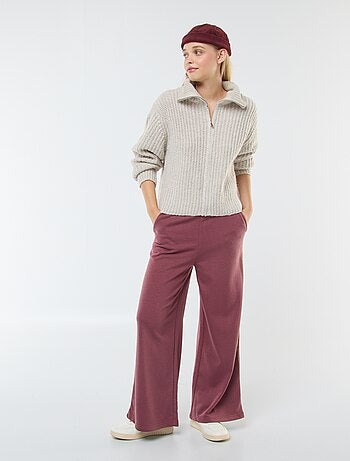 Camisola com gola de fecho