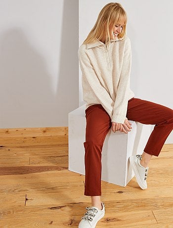 Camisola com gola de fecho - Kiabi