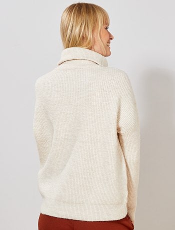 Camisola com gola de fecho - Kiabi