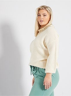 Camisola com gola de fecho - Kiabi