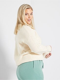 Camisola com gola de fecho - Kiabi