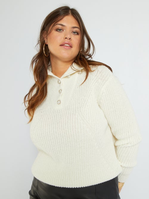 Camisola com gola de fecho - Kiabi