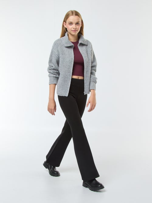 Camisola com gola de fecho - Kiabi