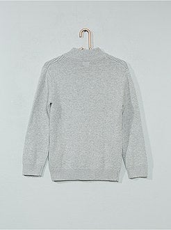 Camisola com gola de fecho - Kiabi