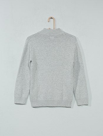 Camisola com gola de fecho - Kiabi