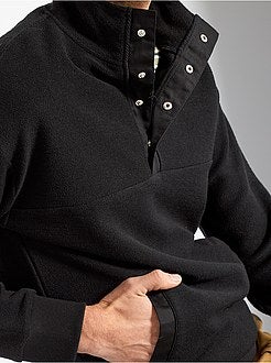 Camisola com gola de fecho - Kiabi