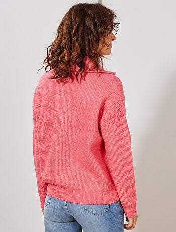 Camisola com gola de fecho - Kiabi