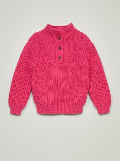 Camisola com gola de fecho - Kiabi