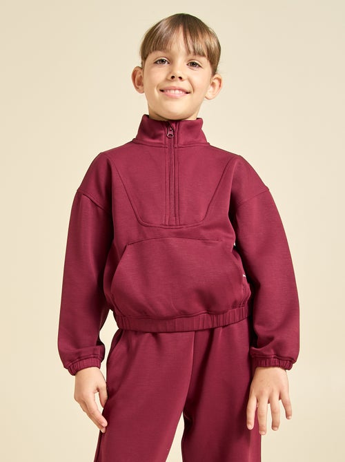 Camisola com gola de fecho - Kiabi Camisola com gola de fecho - Kiabi