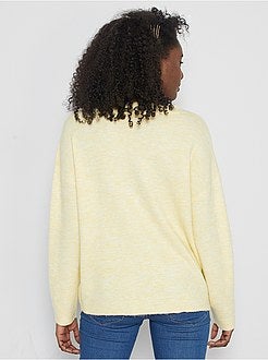 Camisola com gola em V - Kiabi