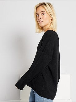 Camisola com gola em V - Kiabi