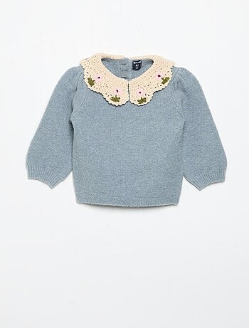 Camisola com gola fantasia