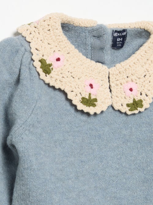 Camisola com gola fantasia - Kiabi