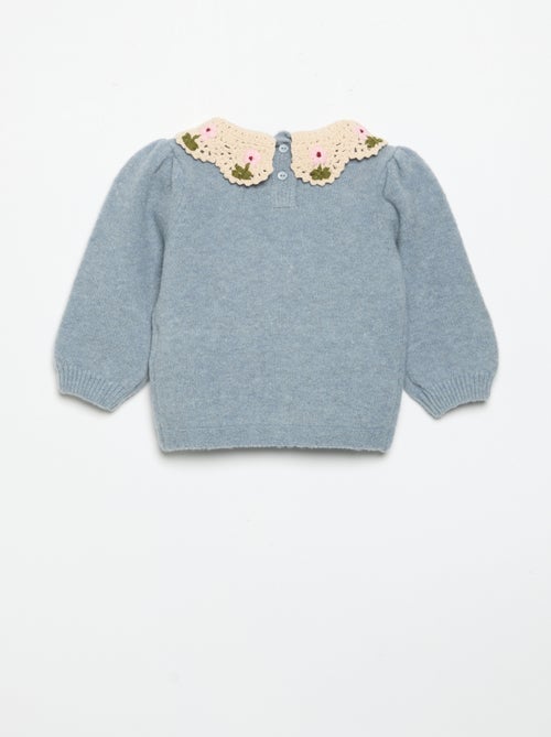 Camisola com gola fantasia - Kiabi