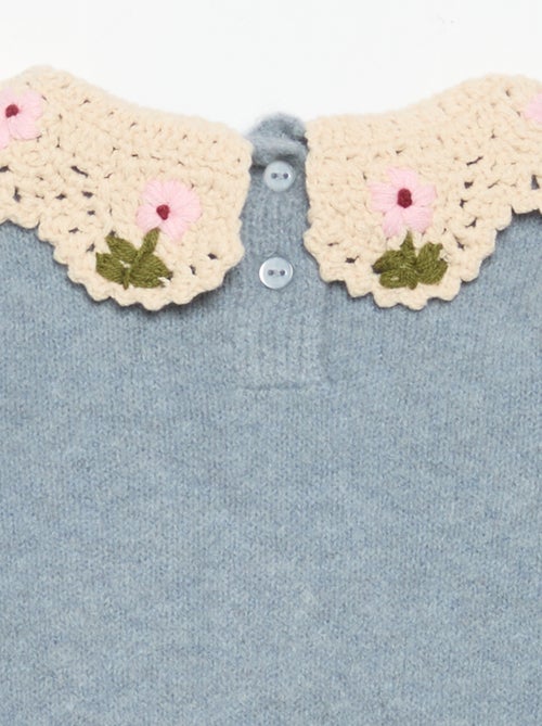 Camisola com gola fantasia - Kiabi