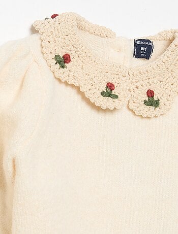 Camisola com gola fantasia