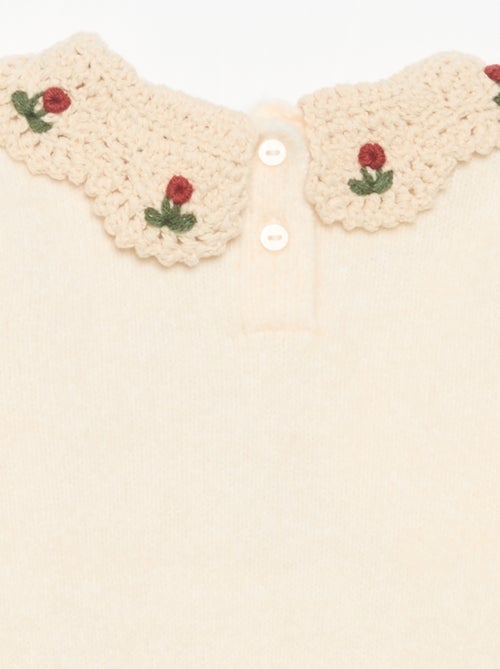Camisola com gola fantasia - Kiabi Camisola com gola fantasia - Kiabi