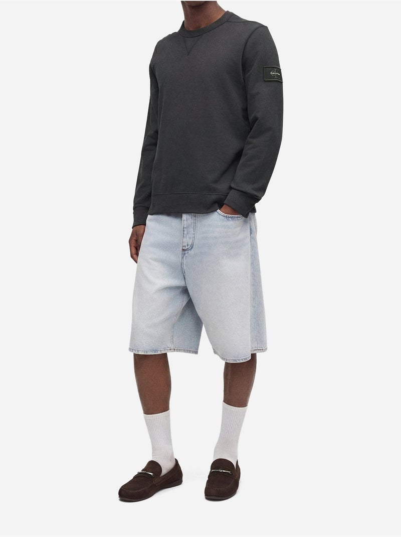 Camisola com gola redonda - calvin klein Preto - Kiabi