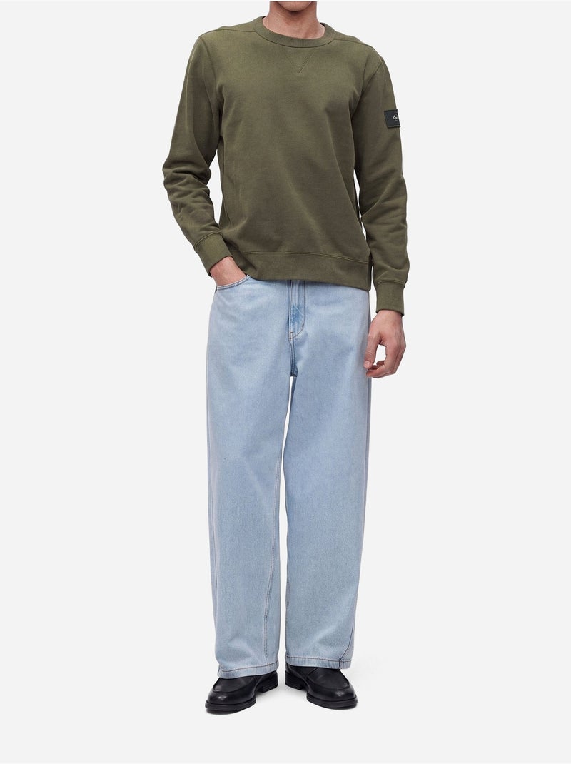 Camisola com gola redonda - calvin klein Verde - Kiabi