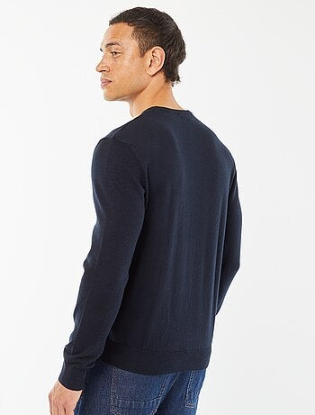 Camisola com gola redonda