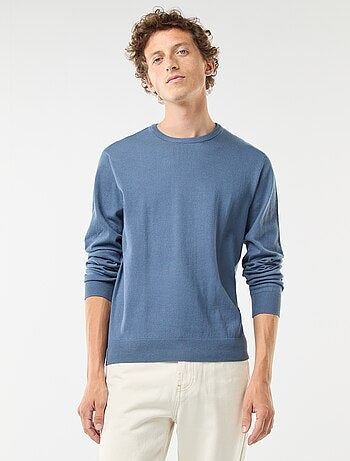 Camisola com gola redonda