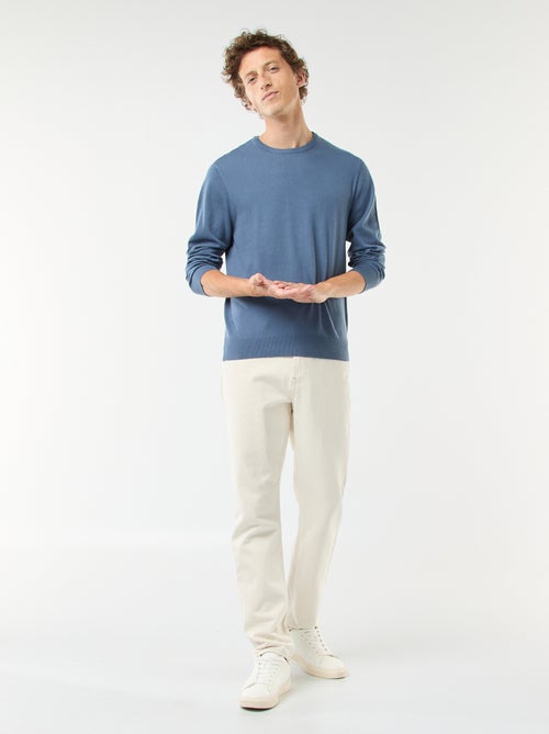 Camisola com gola redonda - Kiabi