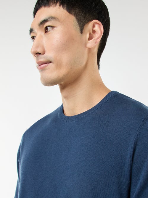 Camisola com gola redonda - Kiabi