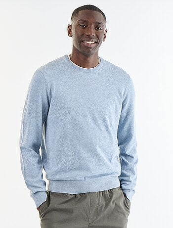 Camisola com gola redonda