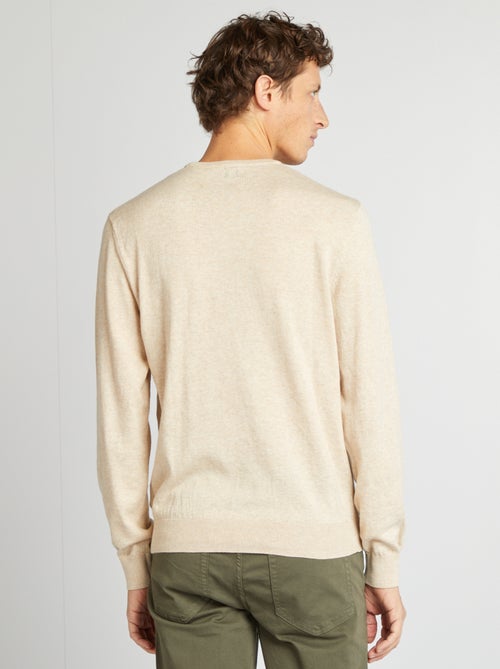 Camisola com gola redonda - Kiabi