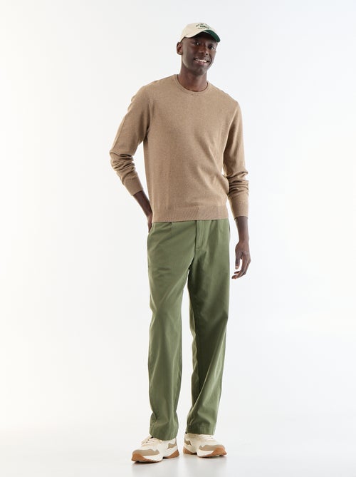 Camisola com gola redonda - Kiabi