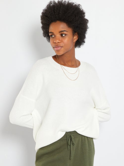 Camisola com gola redonda - Kiabi