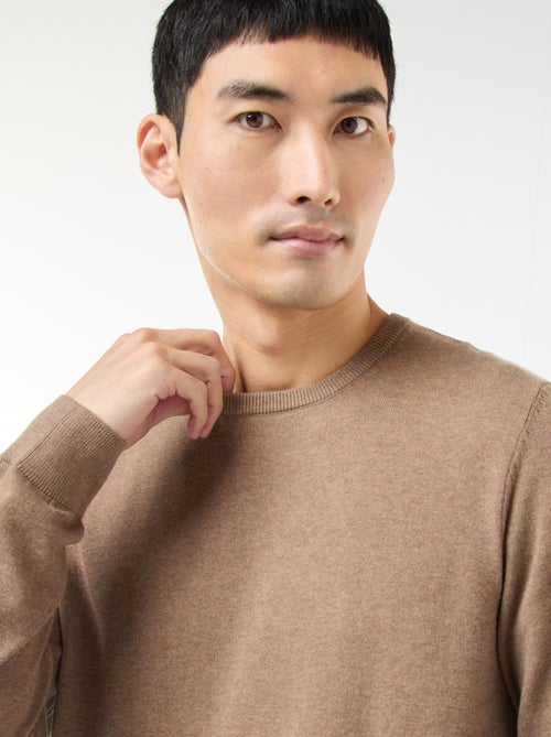 Camisola com gola redonda - Kiabi