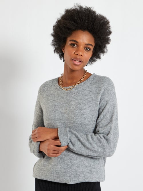 Camisola com gola redonda - Kiabi