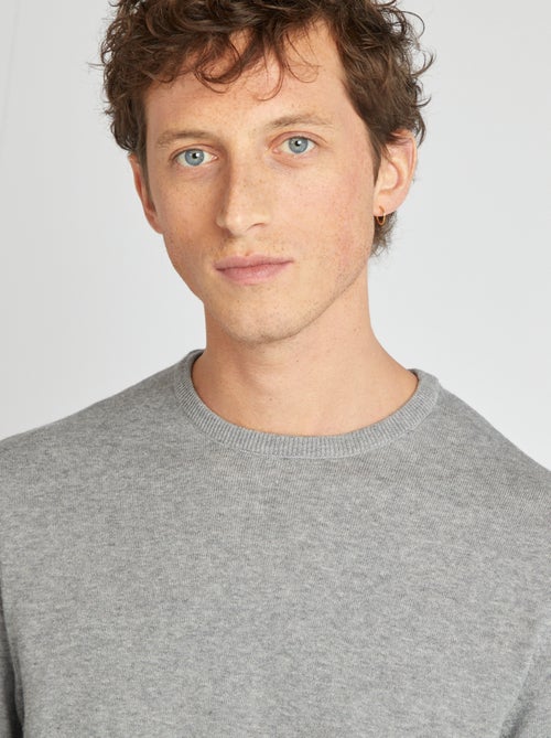 Camisola com gola redonda - Kiabi