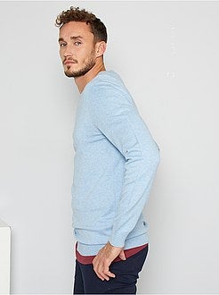 Camisola com gola redonda de conceção ecológica +1,90 m - Kiabi