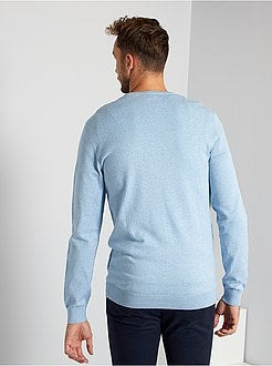 Camisola com gola redonda de conceção ecológica +1,90 m - Kiabi