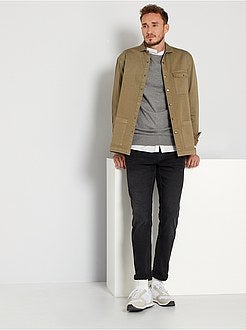 Camisola com gola redonda de conceção ecológica +1,90 m - Kiabi