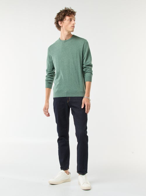 Camisola com gola redonda - Kiabi