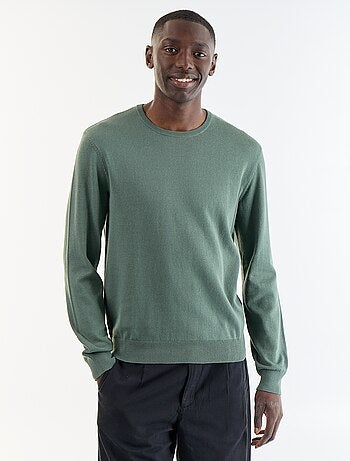 Camisola com gola redonda