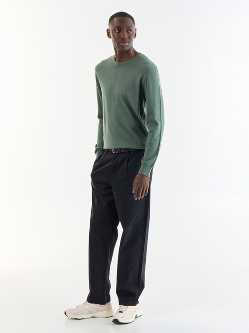 Camisola com gola redonda - Kiabi