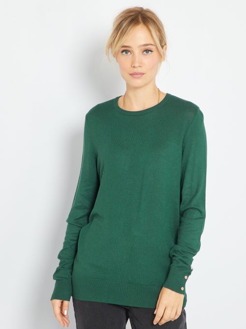 Camisola com gola redonda - Kiabi