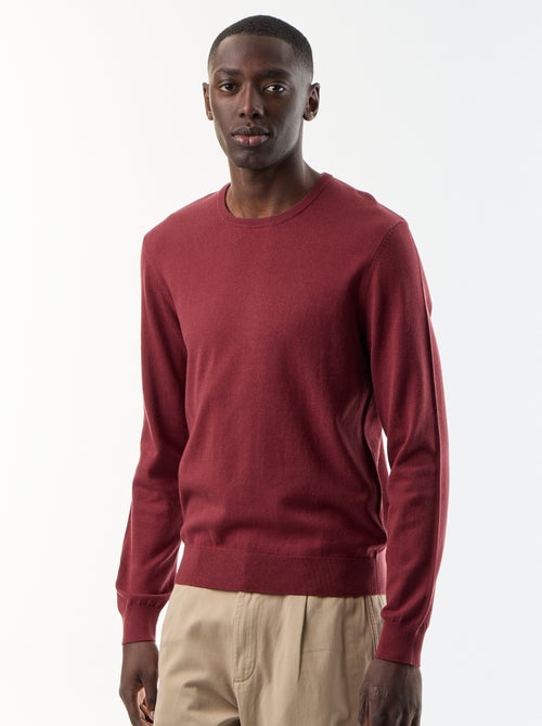 Camisola com gola redonda - Kiabi