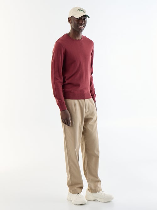 Camisola com gola redonda - Kiabi