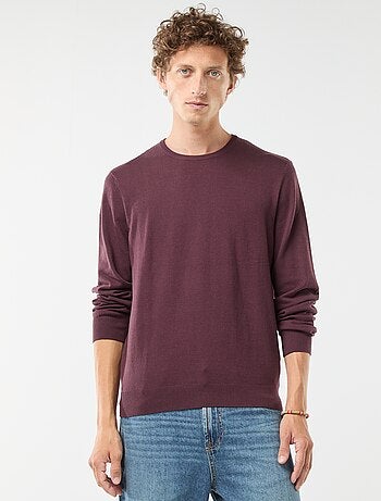 Camisola com gola redonda