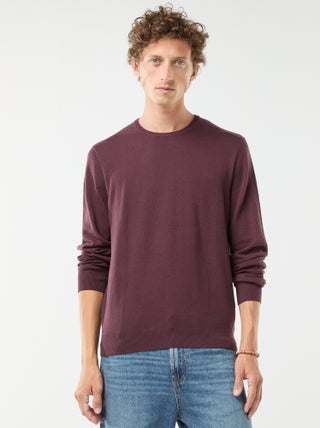 Camisola com gola redonda