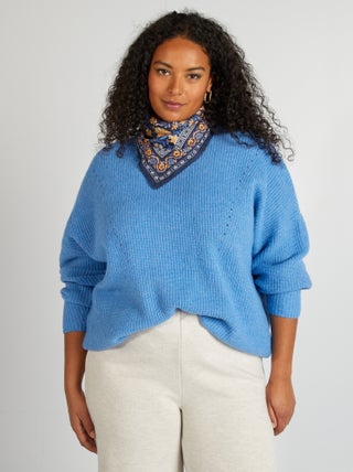 Camisola com gola subida