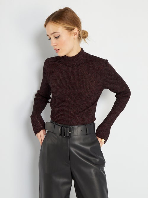 Camisola com gola subida - Kiabi